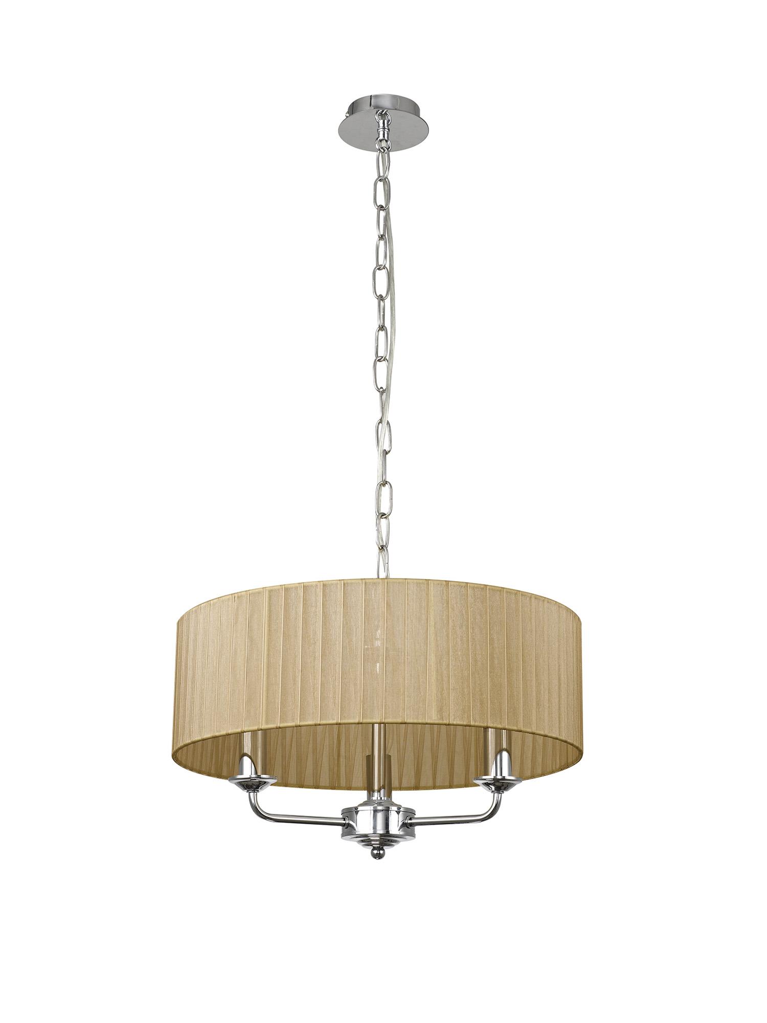 Banyan 45cm 3 Light Pendant Polished Chrome, Soft Bronze DK0861  Deco Banyan